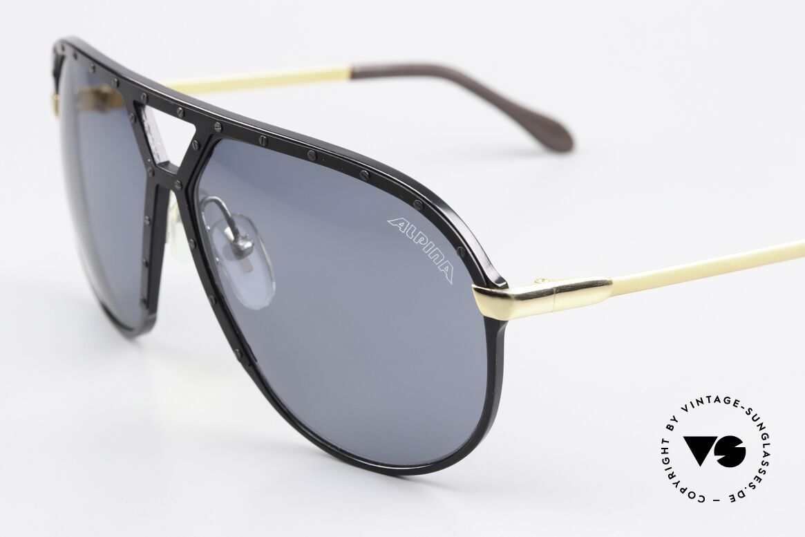 Alpina M1 Version Schwarz Gold Schwarz, getragen von Stevie Wonder und unzähligen Promis, Passend für Herren