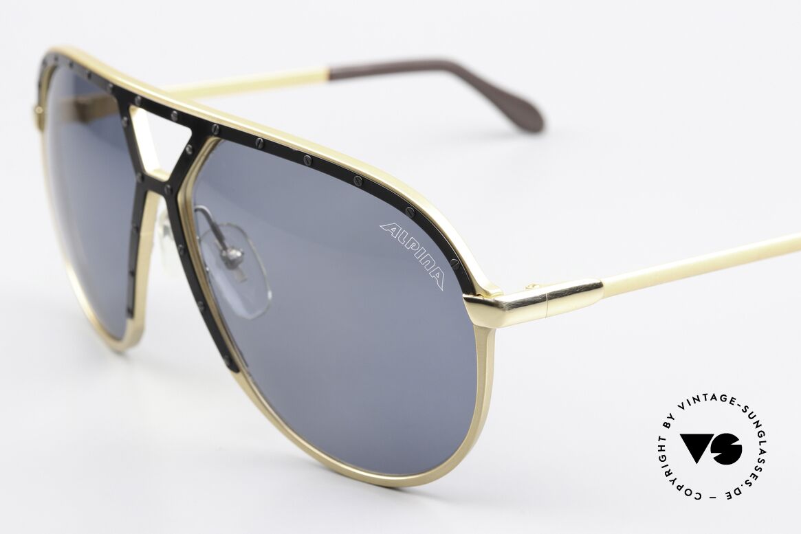 Alpina M1 Schwarz Gold Schwarz Version, getragen von Stevie Wonder und unzähligen Promis, Passend für Herren