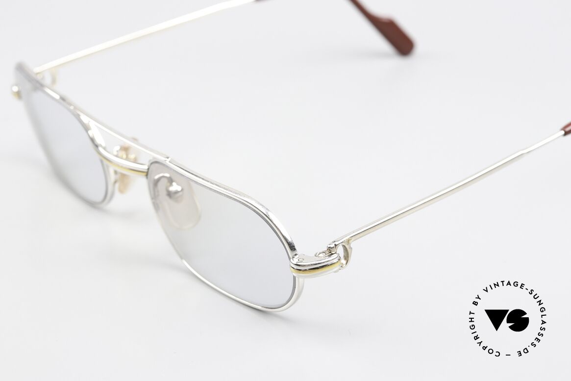 Cartier MUST LC - S Luxus Platin Brillenfassung, 2nd hand Modell im neuwertigen Zustand mit OVP, Passend für Herren