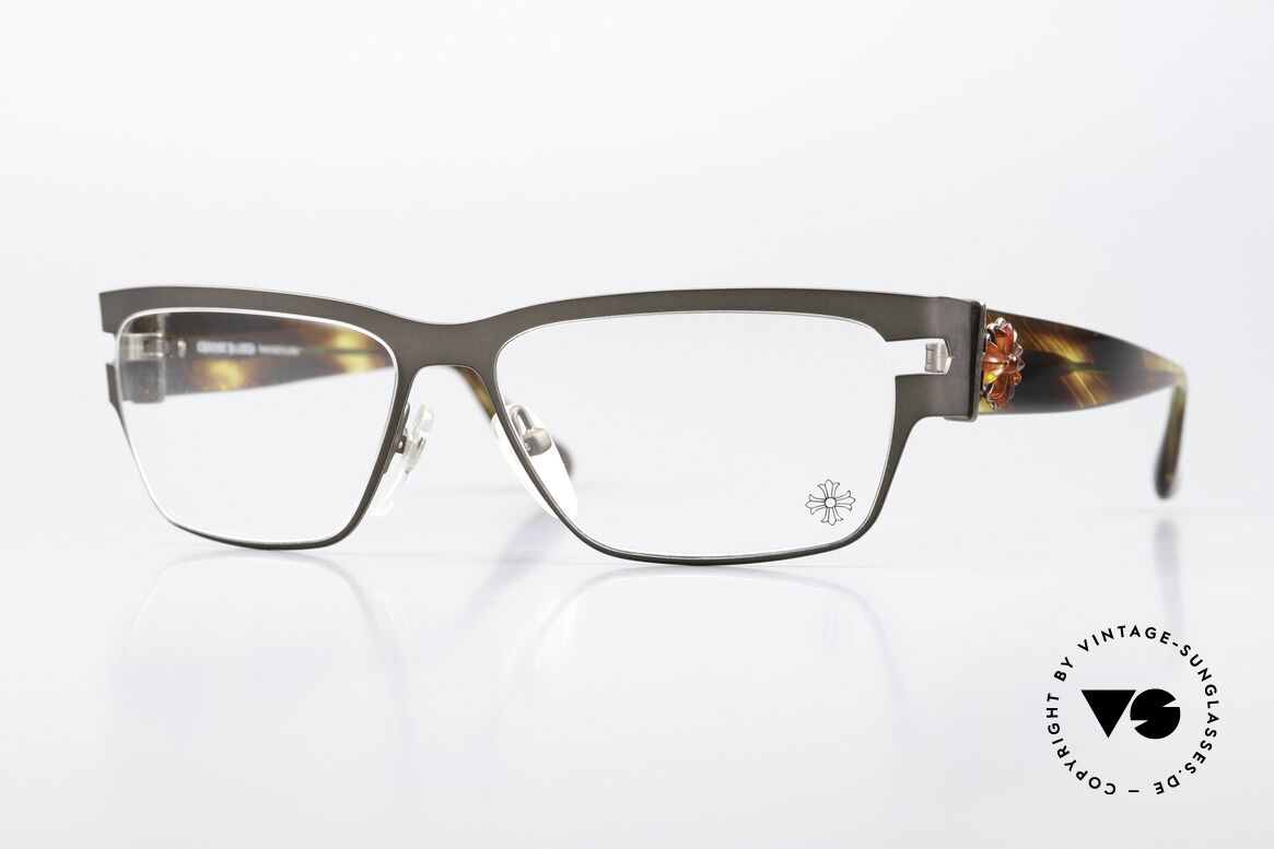 Chrome Hearts Raw Dawg Aus der Ersten Serie 2004, Chrome Hearts Brille, Mod. Raw Dawg in Gr. 56/15, Passend für Herren