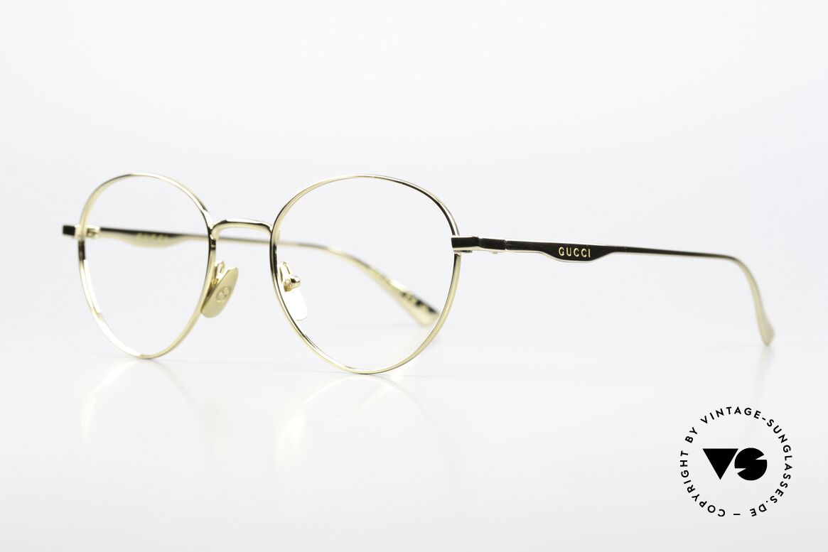 Gucci GG0337O Pantobrille Unisex 51mm, zeitloses Panto-Brillendesign; wirklich elegant, Passend für Herren und Damen