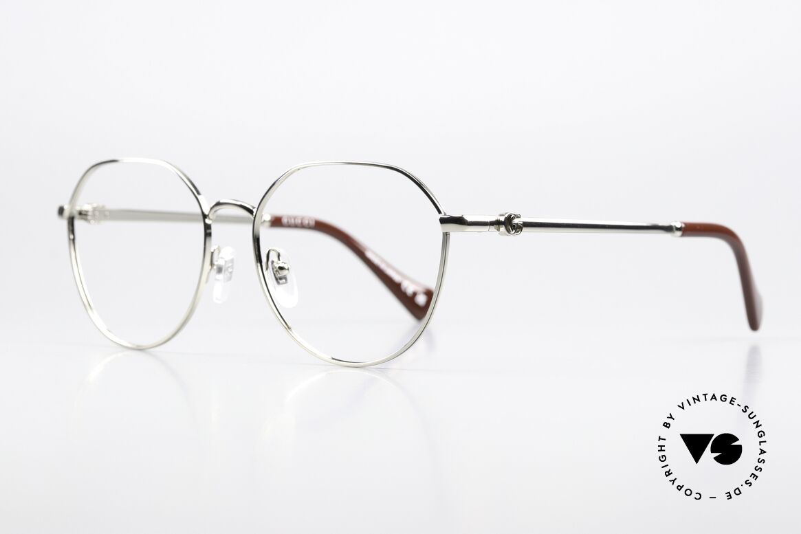 Gucci GG1145O Damen Pantobrille 54mm, zeitloses Panto-Brillendesign; wirklich elegant, Passend für Damen
