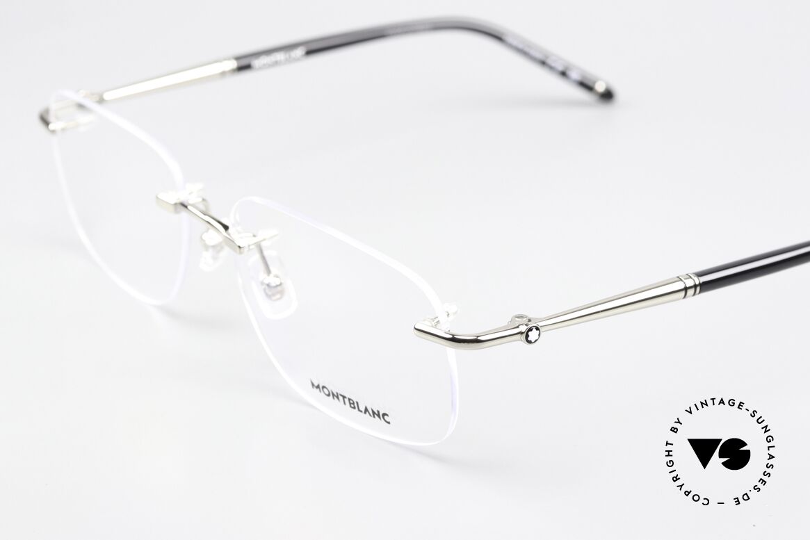 Montblanc MB0071O Randlosbrille Made In Japan, Fassung kann beliebig verglast werden, made in Japan, Passend für Herren