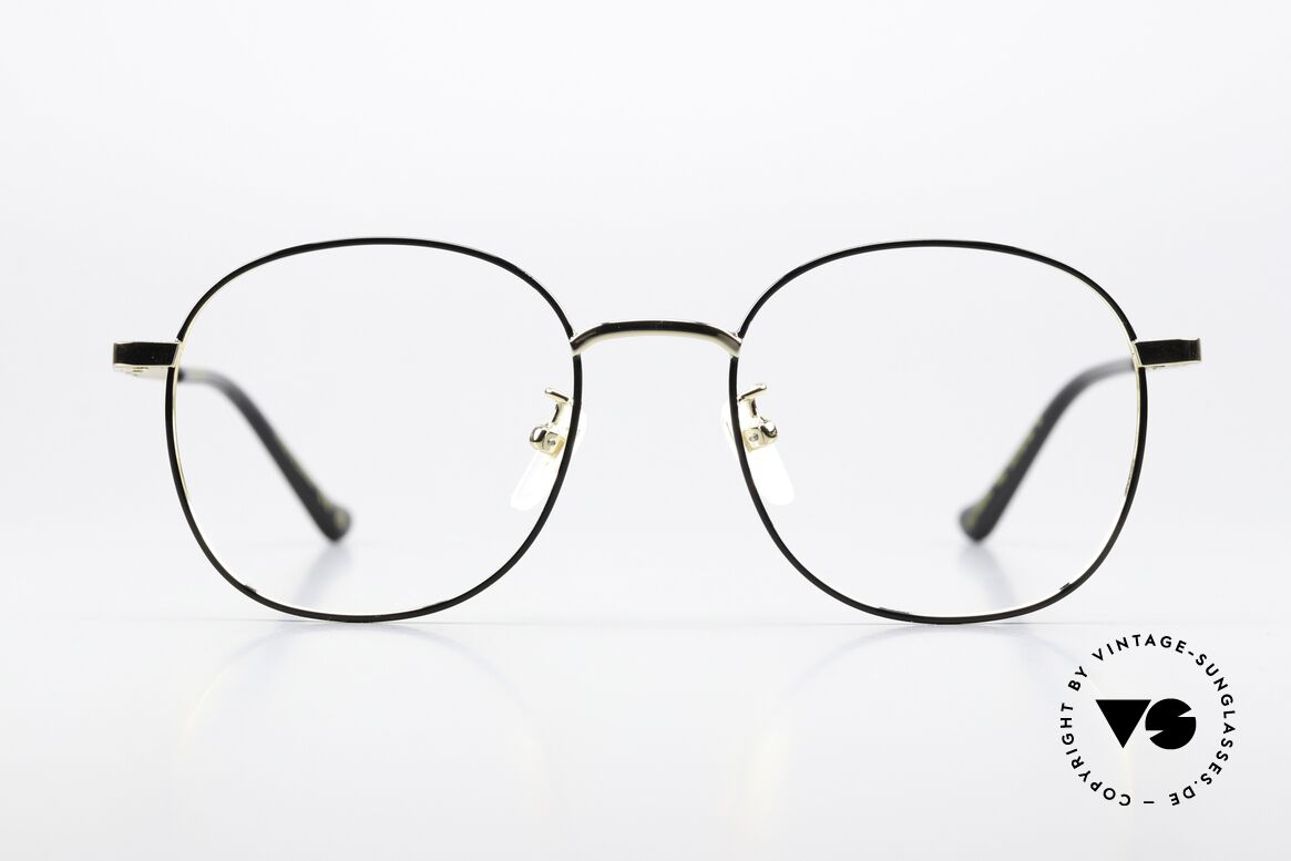 Gucci GG1469OA Panto Eckig Gold Schwarz 51, stilvolle Damenbrille und Herrenbrille zugleich, Passend für Herren und Damen