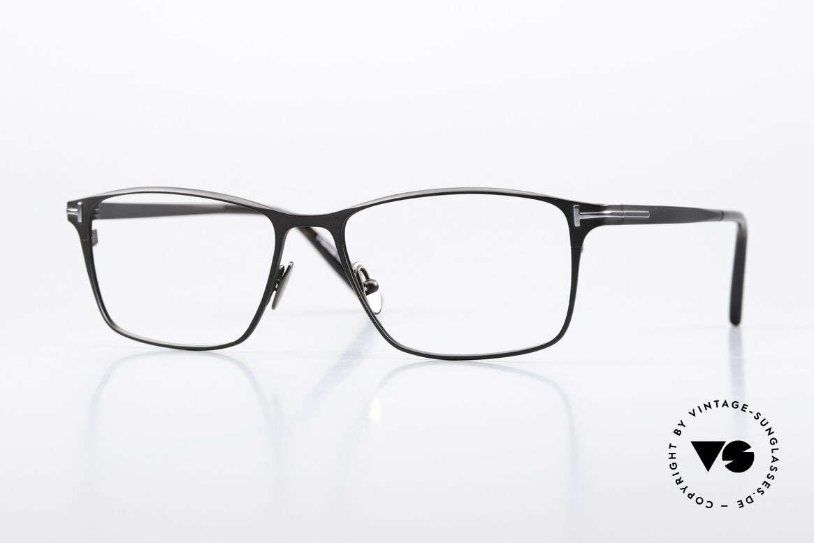 Tom Ford TF5935 Eckige Vollrandbrille Titan, Tom Ford Brille TF5935-B, c. 009, in Größe 54-16, Passend für Herren