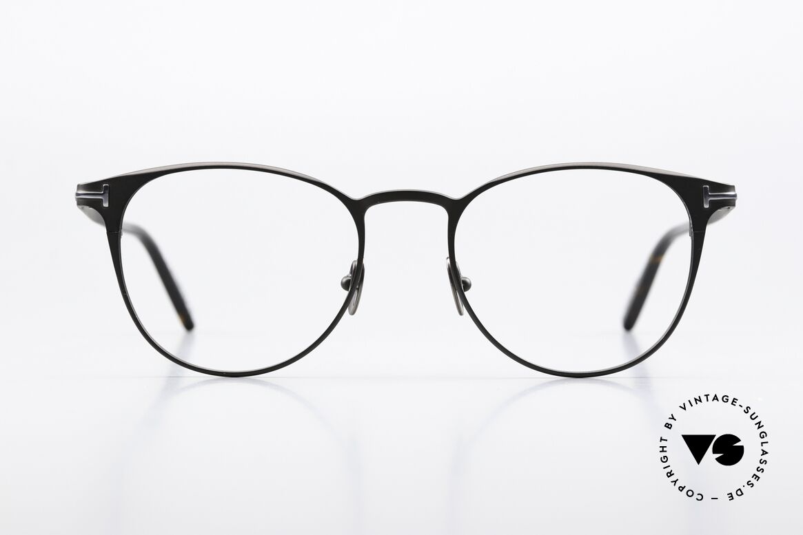 Tom Ford TF5936 Titaniumbrille Made In Japan, Panto Vollrandbrille, unisex model, made in Japan, Passend für Herren und Damen
