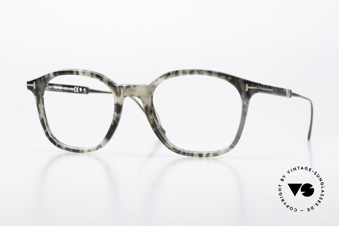 Tom Ford TF5484 Herren Designer Brille Titan, Tom Ford TF5484, 055, Titanium-Brille, Gr. 50-20, Passend für Herren