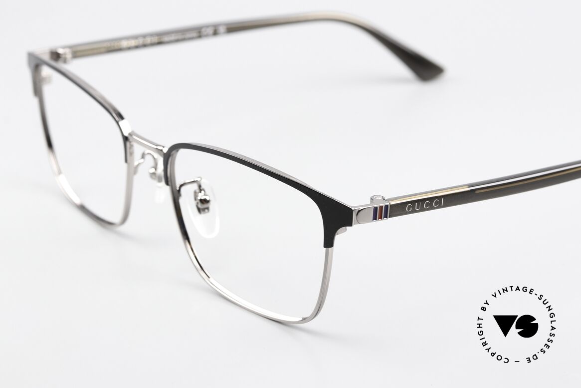 Gucci GG1124OA Herrenbrille Eckig Markant, Brillenfassung in Top-Qualität; MADE IN JAPAN, Passend für Herren