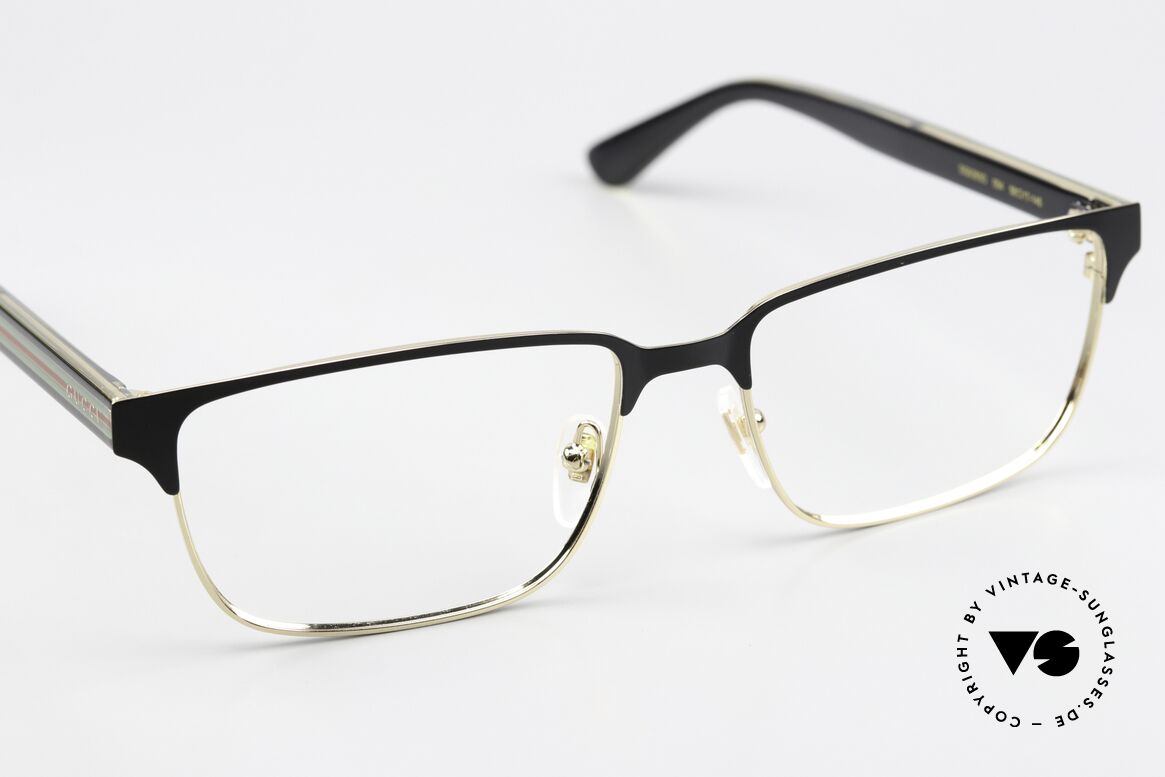 Gucci GG0383O Eckige Herrenbrille Metall, ungetragenes Modell inkl. Gucci Etui & Putztuch, Passend für Herren
