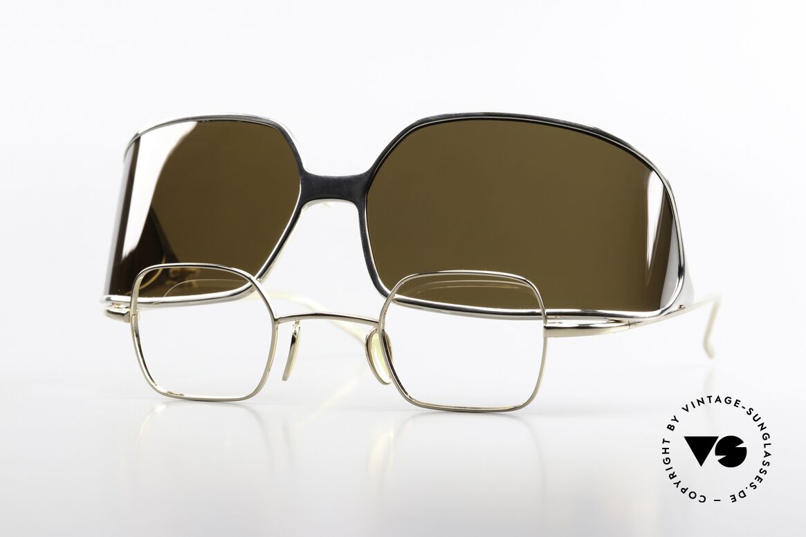 Christian Roth 14004 Zwei Brillen In Einem Modell, tolle Christian Roth vintage Sonnenbrille von 2000, Passend für Herren und Damen