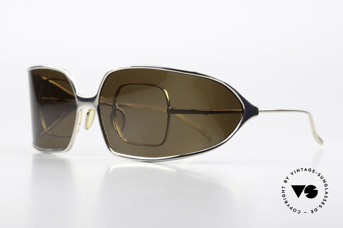 Christian Roth 14004 Zwei Brillen In Einem Modell, kleine Titanium-Fassung, Gr. 38/26, made in Japan, Passend für Herren und Damen