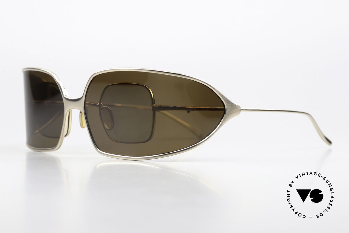 Christian Roth 14004 Wrap Around Sonnen-Clip, kleine Titanium-Fassung, Gr. 38/26, made in Japan, Passend für Herren und Damen