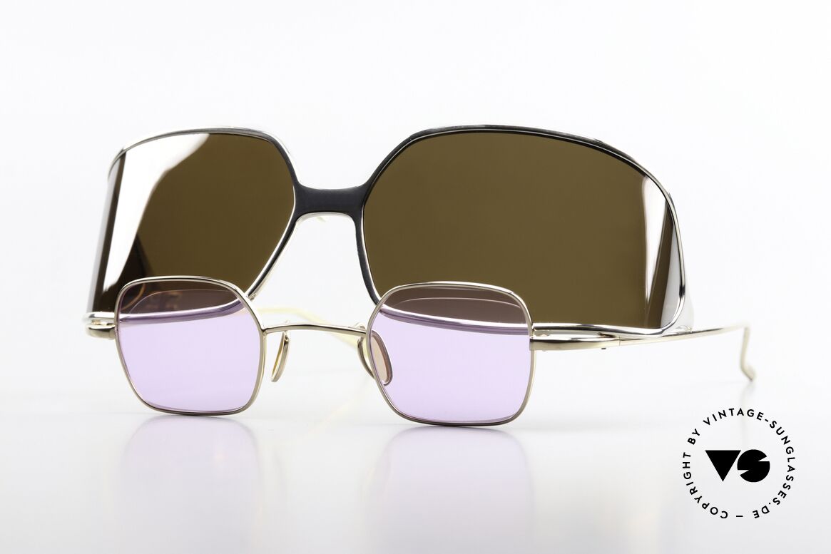 Christian Roth 14004 Mit Wrap Around Clip-On, tolle Christian Roth vintage Sonnenbrille von 2000, Passend für Herren und Damen