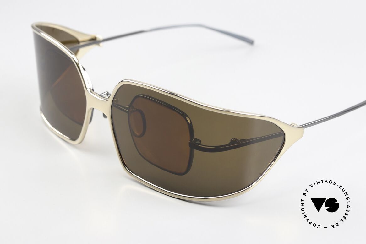 Christian Roth 14004 Pure Titanium Made In Japan, mit großem Wrap Around Sonnen-Clip; polarisierend, Passend für Herren und Damen