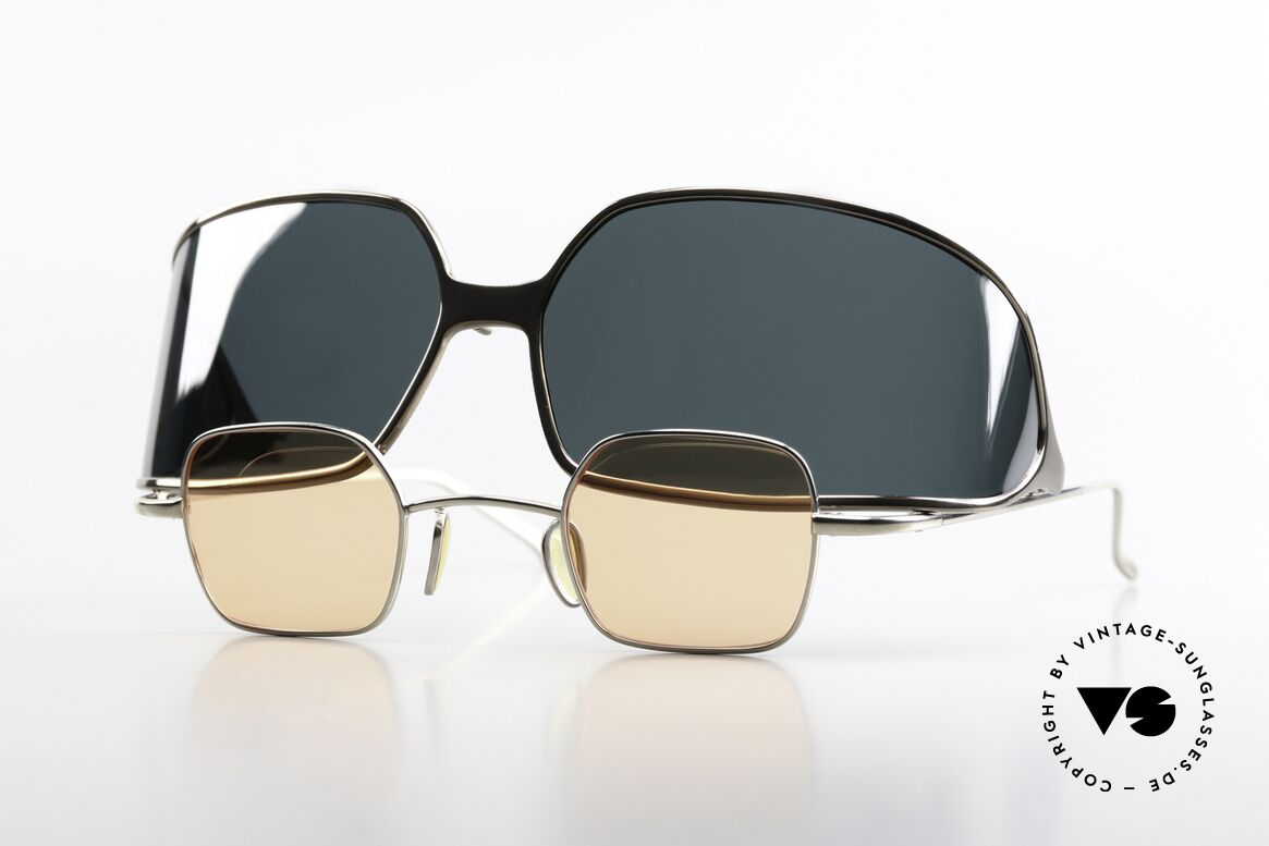 Christian Roth 14004 2 In 1 Brille Made In Japan, tolle Christian Roth vintage Sonnenbrille von 2000, Passend für Herren und Damen