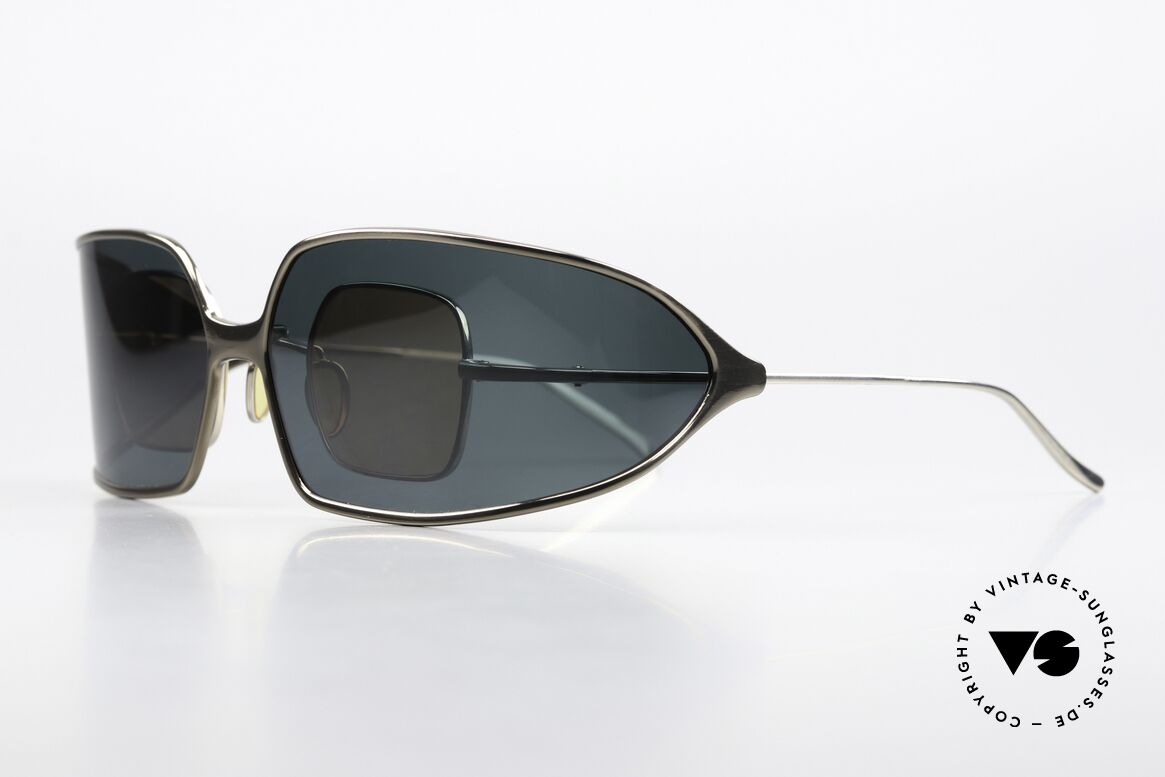 Christian Roth 14004 2 In 1 Brille Made In Japan, kleine Titanium-Fassung, Gr. 38/26, made in Japan, Passend für Herren und Damen