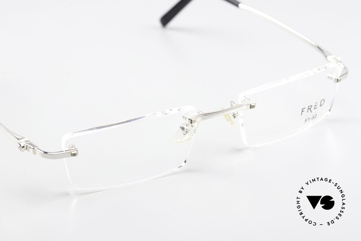Fred Sainte-Lucie Echte Perle Als Bügeldekor, Glasform,- Größe können vom Optiker geändert werden, Passend für Herren und Damen