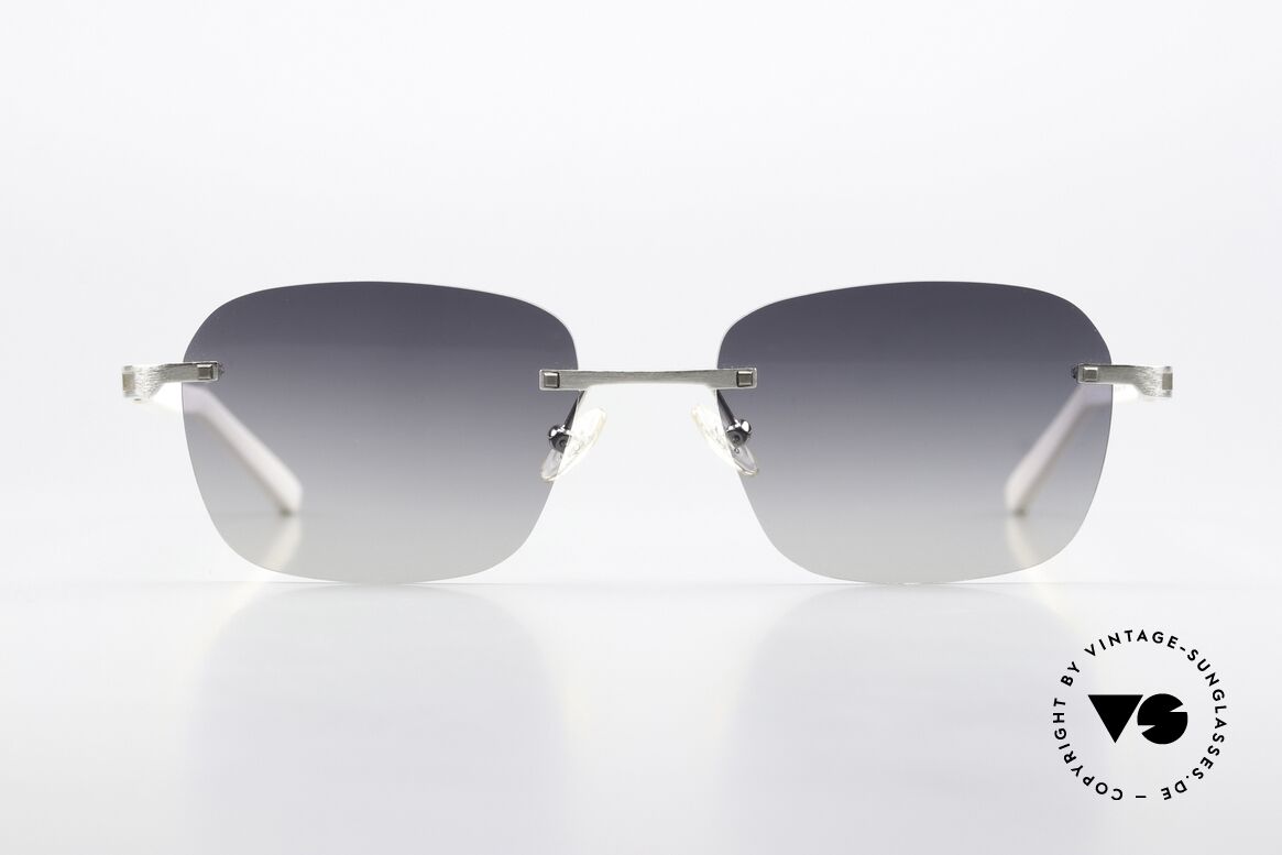 Fred Move F1 Randlose Sonnenbrille Luxus, randlose, eckige Sonnenbrille für Damen und Herren, Passend für Herren und Damen