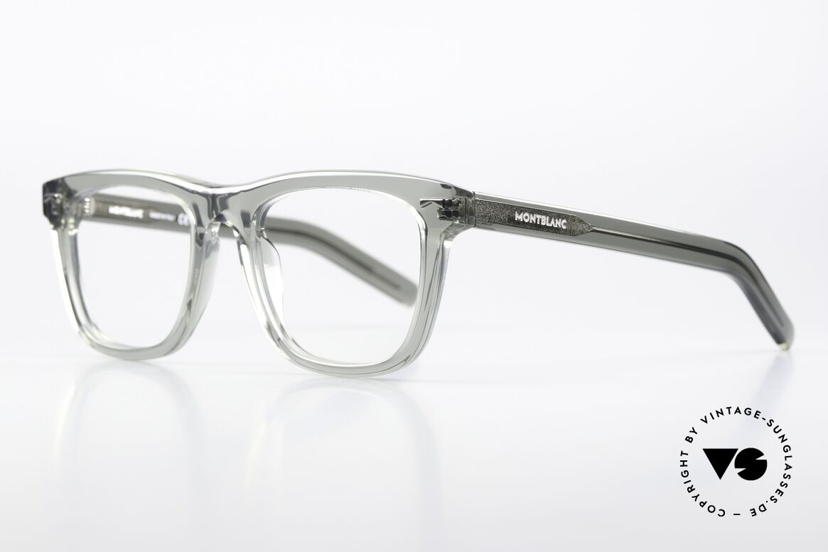 Montblanc MB0262O Vollrandbrille Herren Eckig, sehr elegante Herrenbrille, zeitlose Azetat-Fassung, Passend für Herren