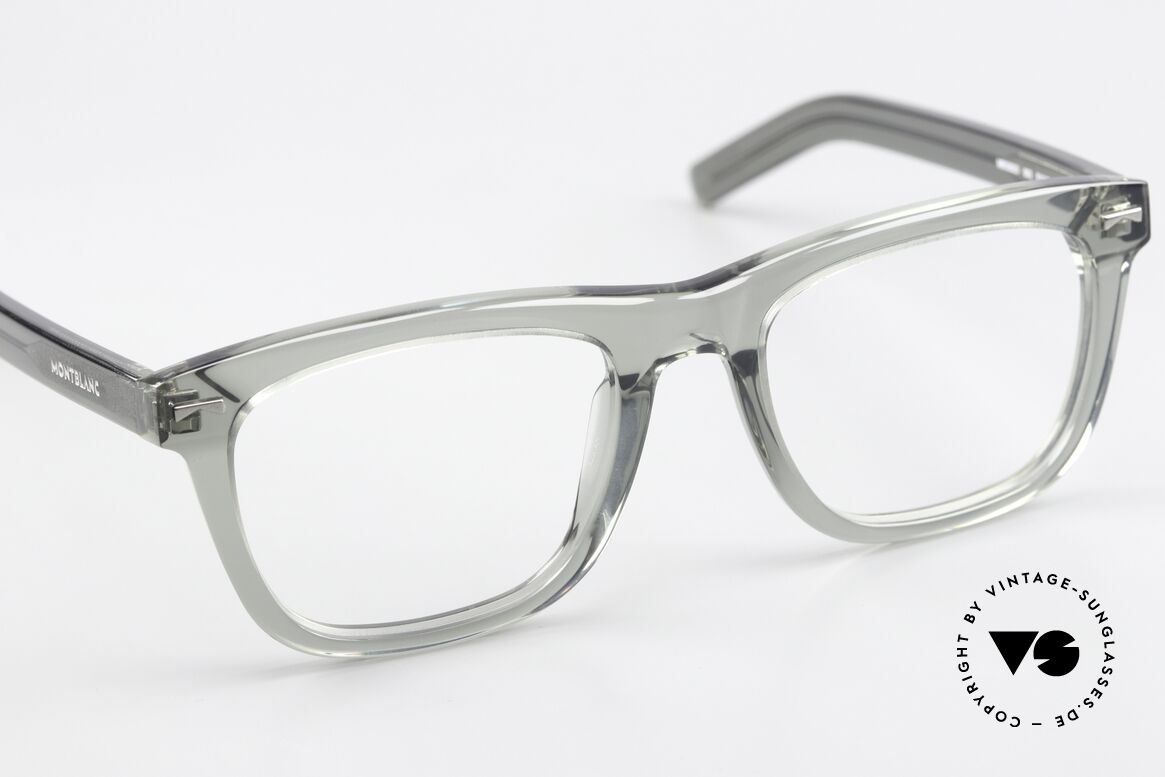 Montblanc MB0262O Vollrandbrille Herren Eckig, die LARGE Fassung kann beliebig verglast werden, Passend für Herren