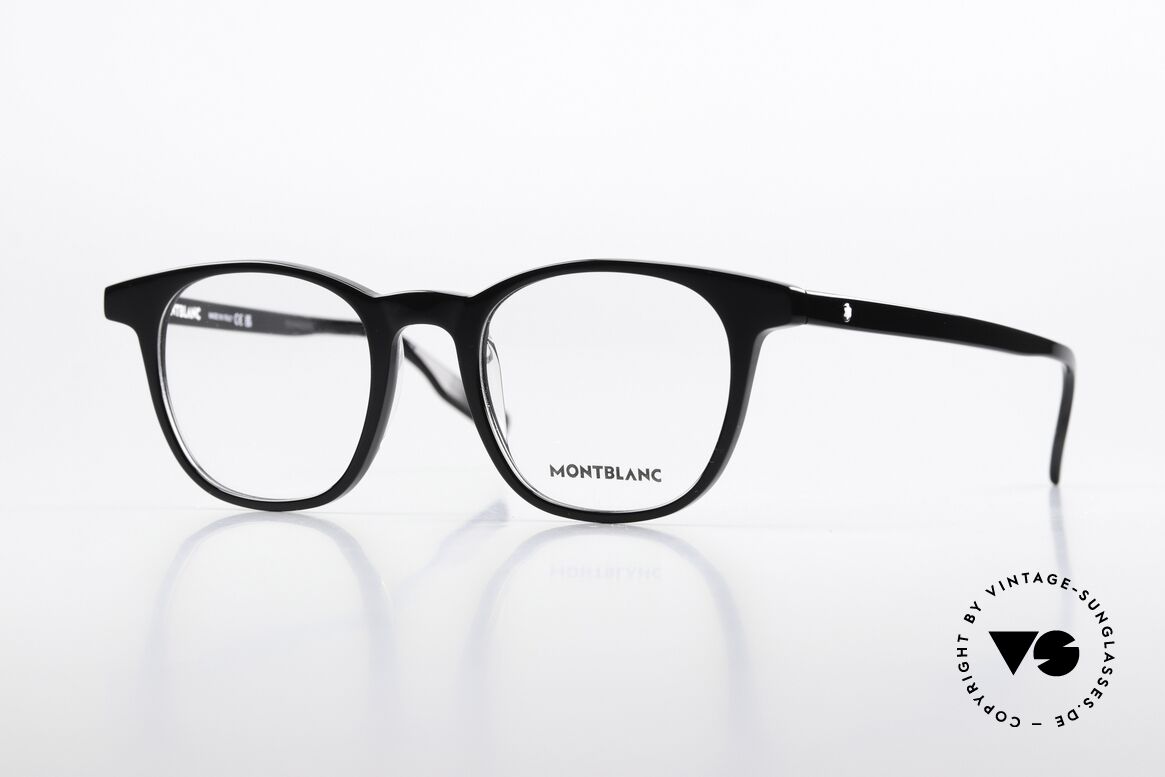Montblanc MB0153O Klassische Brille Für Herren, klassische Herrenbrille in schwarz von Montblanc, Passend für Herren
