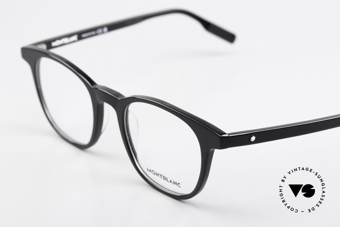 Montblanc MB0153O Klassische Brille Für Herren, sehr elegante Herrenbrille, zeitlose Azetat-Fassung, Passend für Herren