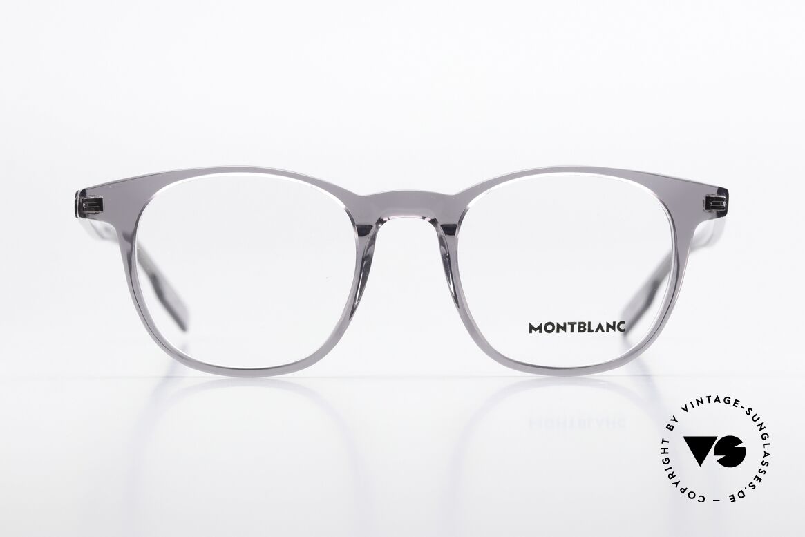 Montblanc MB0153O Azetat Vollrandbrille Herren, Modell MB0153O; Größe 48/20 (in LARGE Passform), Passend für Herren