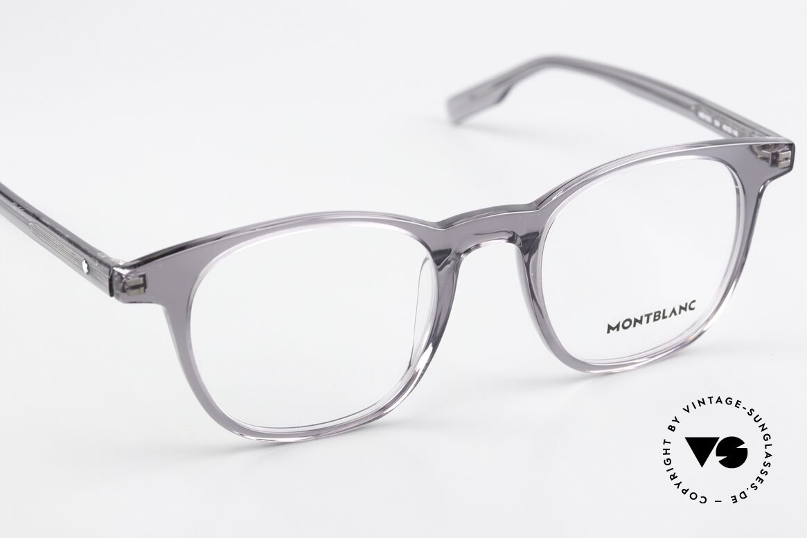 Montblanc MB0153O Azetat Vollrandbrille Herren, die LARGE Fassung kann beliebig verglast werden, Passend für Herren