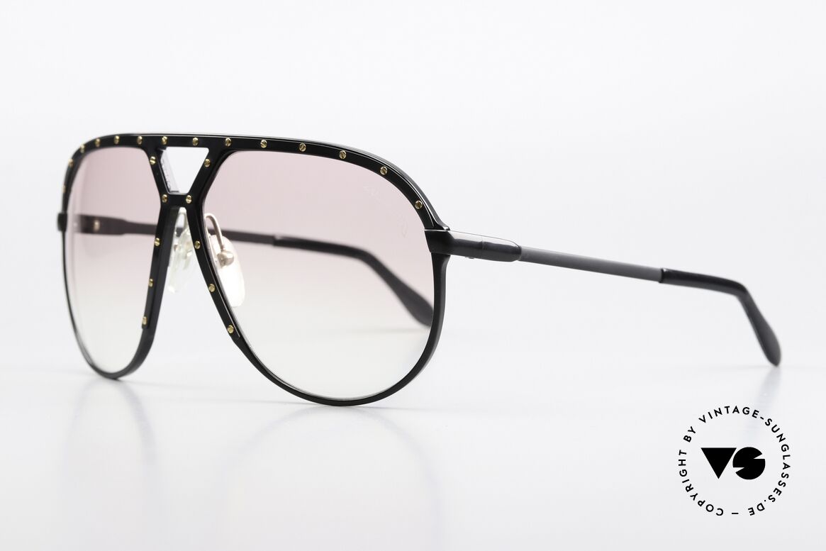 Alpina M1 Seltene Sammler Sonnenbrille, Sonnengläser in pink-Verlauf mit orig. Alpina Logo, Passend für Herren und Damen