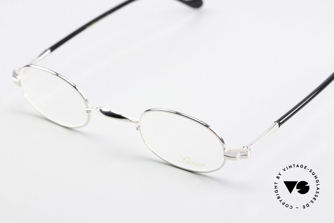 Lunor II A 08 Ovale Brille Azetat Bügeln, Lunor "II 08", Größe 40/26 mit anatomischen Bügeln, Passend für Herren und Damen