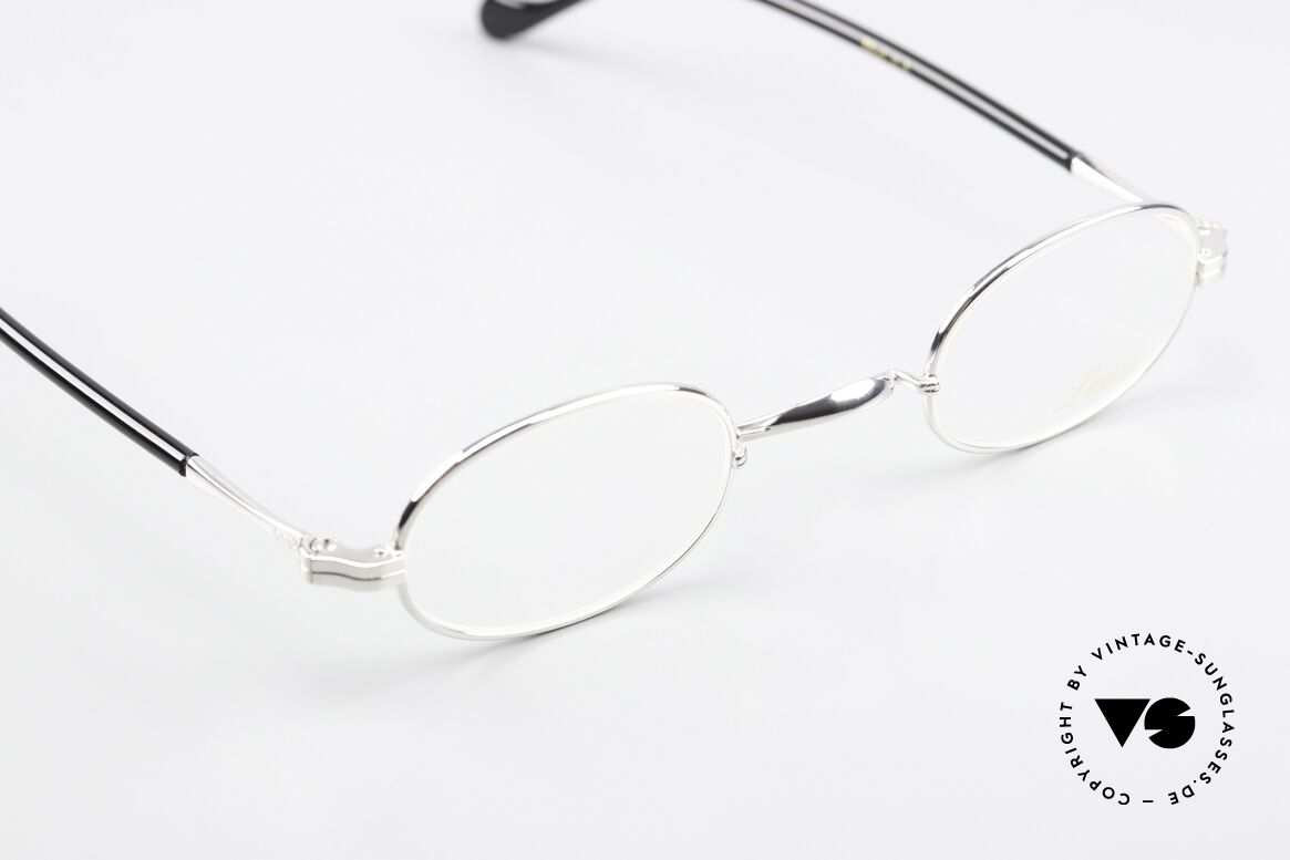 Lunor II A 08 Ovale Brille Azetat Bügeln, ein ca. 25 Jahre altes, ungetragenes LUNOR Original!, Passend für Herren und Damen