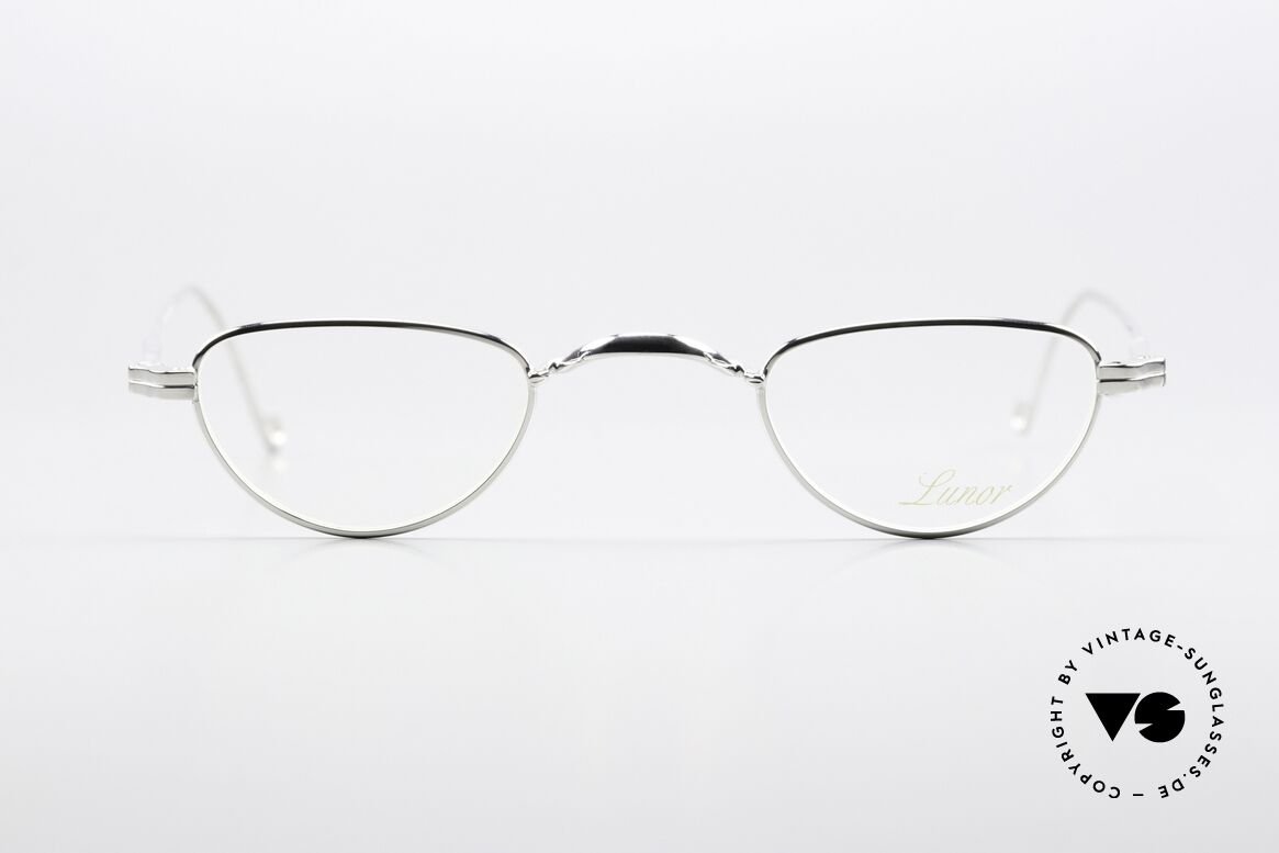 Lunor II 06 Lesebrille Platin 90er Unisex, Modell "06": die klassische Leseform; Größe 39/25, Passend für Herren und Damen
