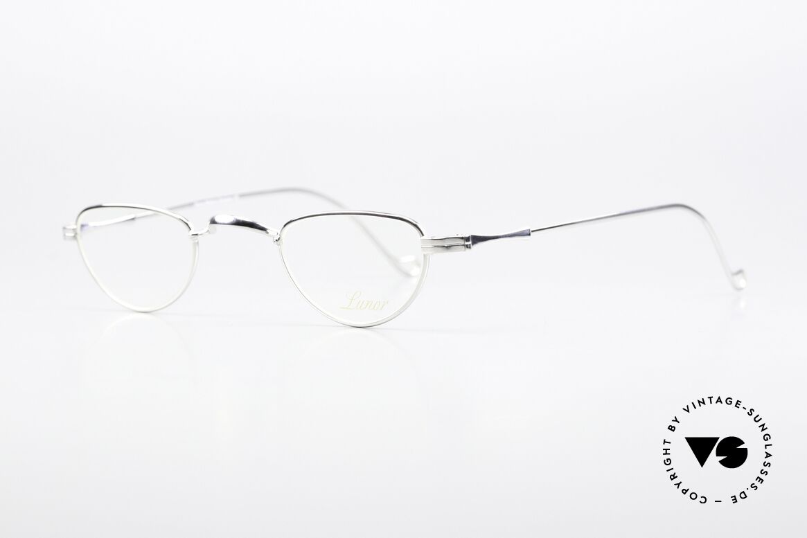 Lunor II 06 Lesebrille Platin 90er Unisex, kostbar platin-plattierte Metall-Fassung; UNIQUE, Passend für Herren und Damen