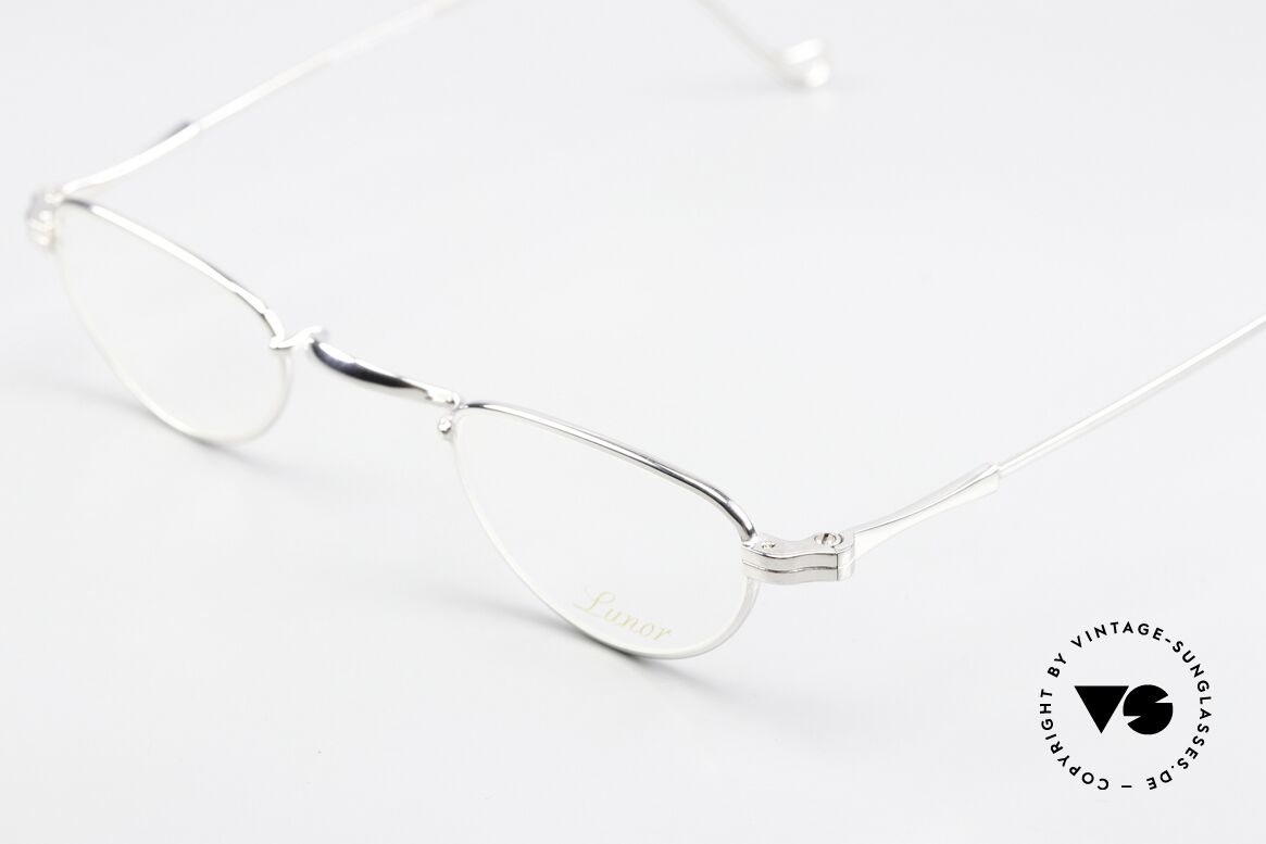Lunor II 06 Lesebrille Platin 90er Unisex, zudem echte / fühlbare "made in Germany" Qualität, Passend für Herren und Damen