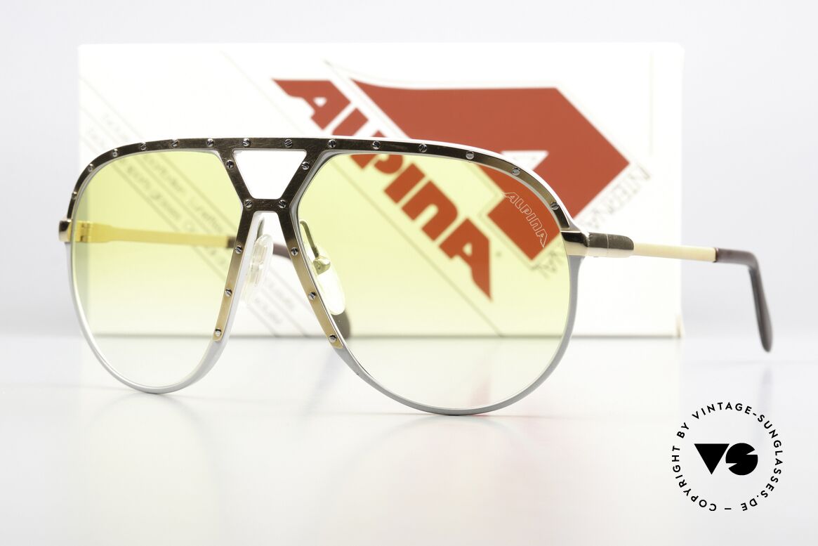 Alpina M1 Super Selten Mit Gelb-Verlauf, die alte Legende im unberührten Zustand; Gr. 64/14, Passend für Herren