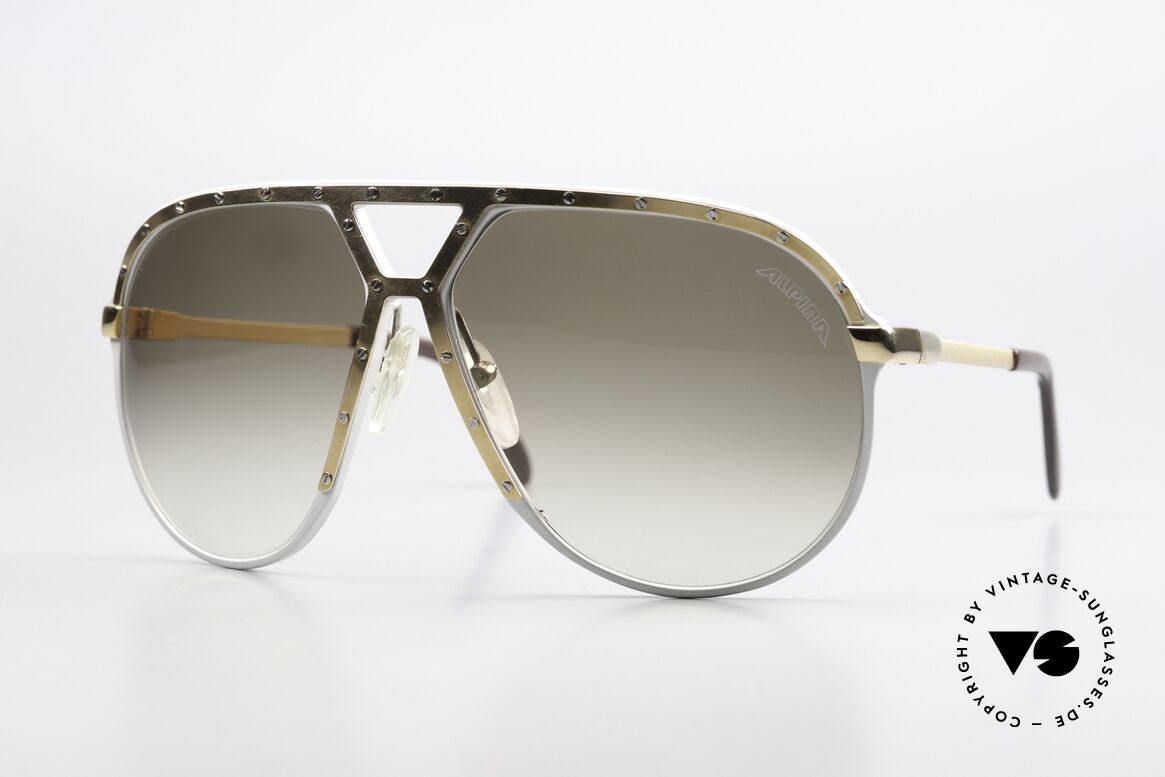 Alpina M1 80er Brille Stevie Wonder, ALPINA M1 West Germany Sonnenbrille von 1986, Passend für Herren