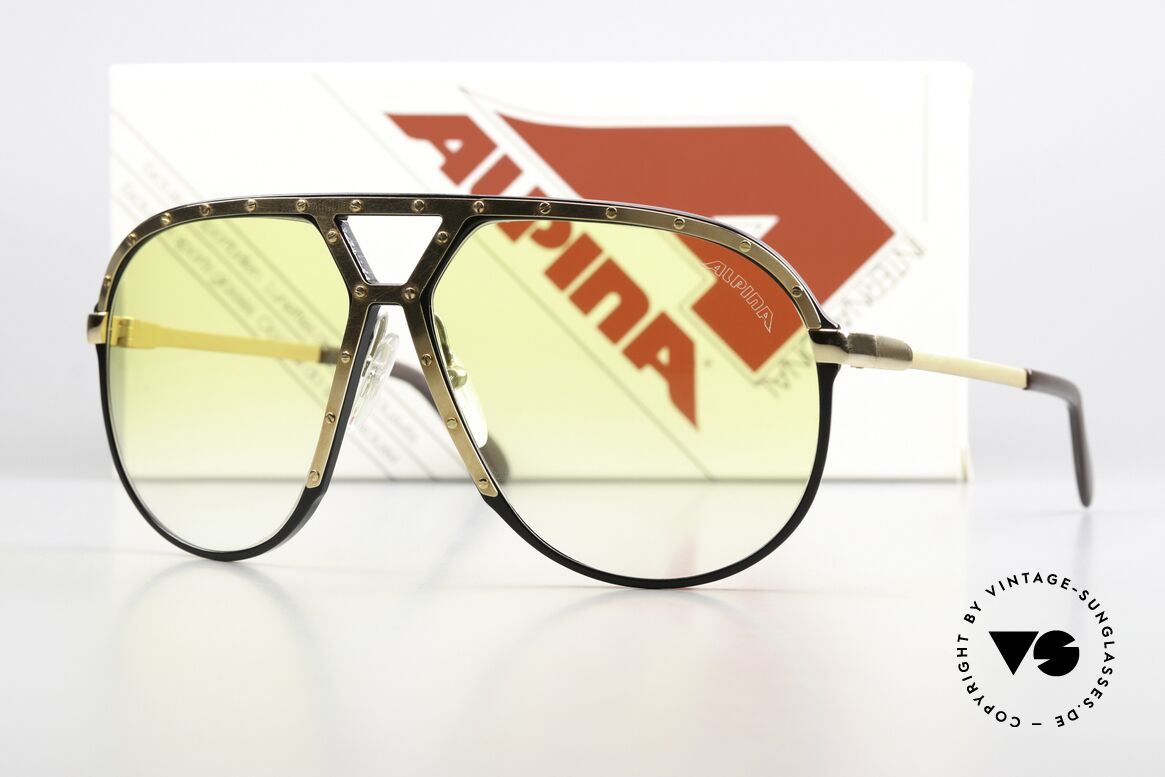 Alpina M1 80er Mode-Accessoire Brille, die alte Legende im unberührten Zustand; Gr. 64/14, Passend für Herren