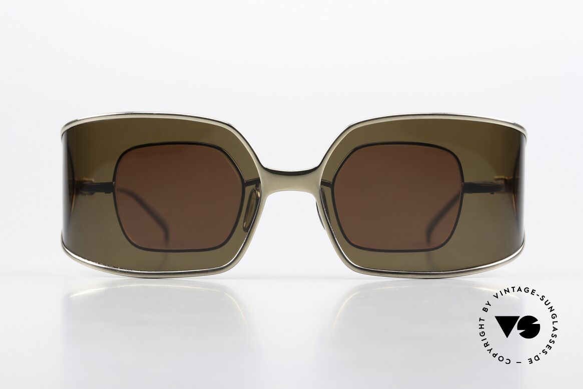 Christian Roth 14004 Gunmetal & Goldener Clip-On, Größe: medium, Passend für Herren und Damen
