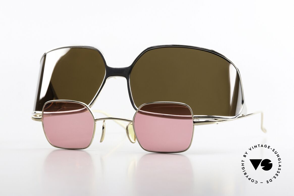 Christian Roth 14004 2 In 1 Brille Polarisierend, tolle Christian Roth vintage Sonnenbrille von 2000, Passend für Herren und Damen