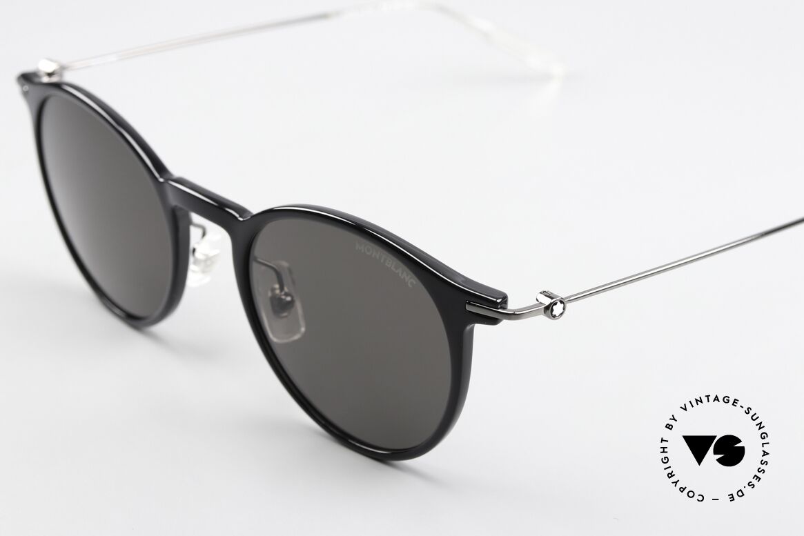Montblanc MB0097S Pantosonnenbrille Klassisch, elegante Herrenbrille, wirklich zeitloser Brillenstil, Passend für Herren