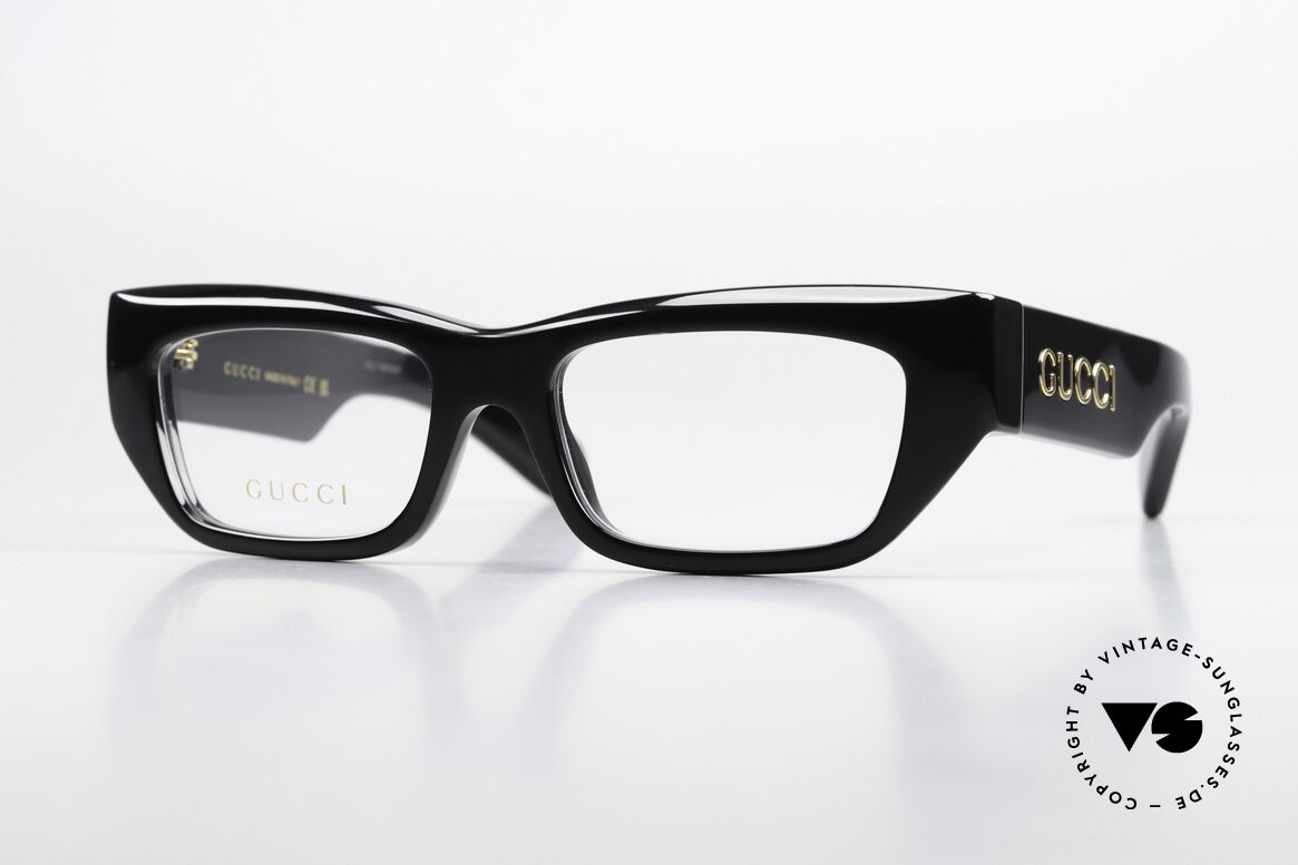 Gucci GG1297O Sehr Massive Azetat Fassung, Gucci Brille GG1297O, Größe 53-18, 135, c. 001, Passend für Herren und Damen