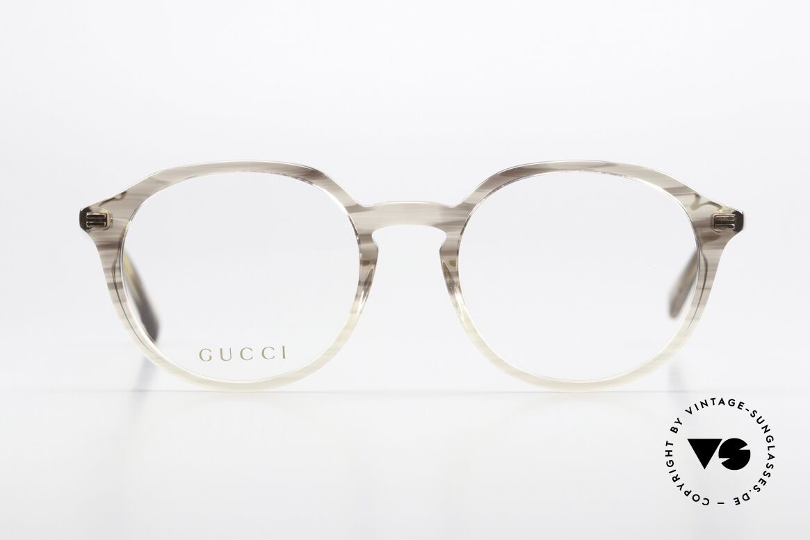 Gucci GG1004O Azetat Fassung Vollrand, edle Azetat-Front in braun-transluzid, unisex, Passend für Herren und Damen