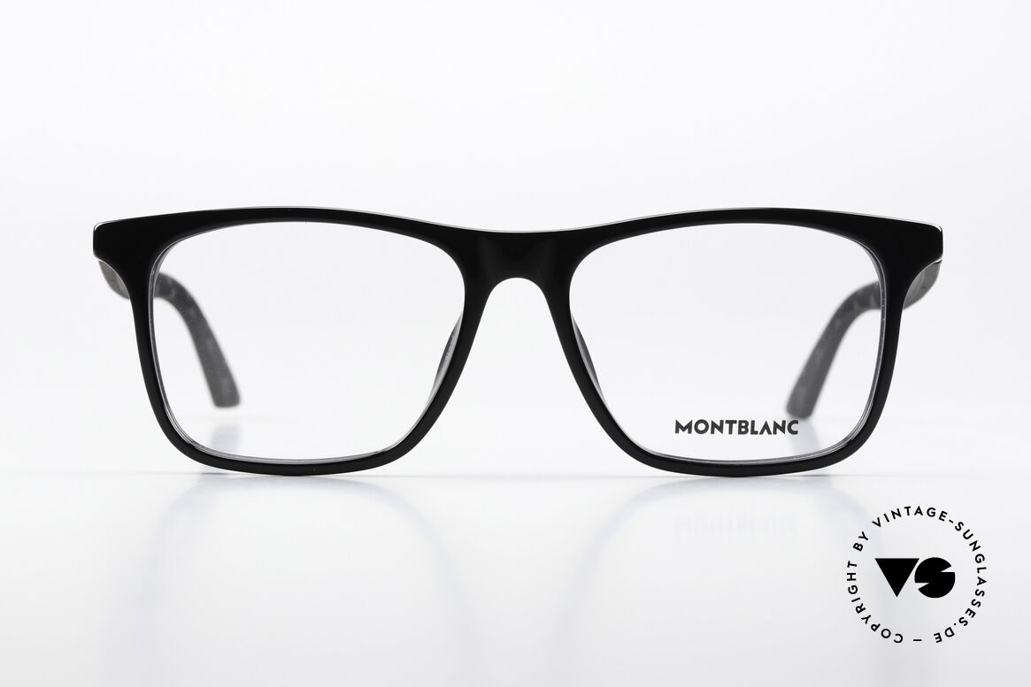Montblanc MB0359O Sportliche Brille Klassisch, charakteristisches Design mit dem Montblanc Logo, Passend für Herren