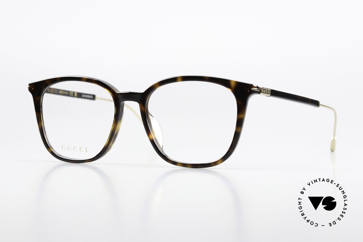 Gucci GG1276OK Azetat Und Metall-Brille, Gucci Brille GG1276OK, Größe 54-18, 150, 002, Passend für Herren und Damen
