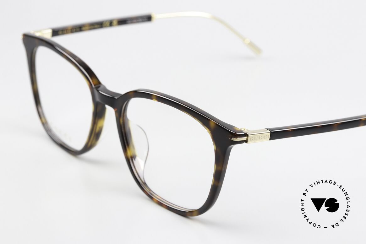 Gucci GG1276OK Azetat Und Metall-Brille, Brillenrahmen in gold & schildpatt, made in Italy, Passend für Herren und Damen