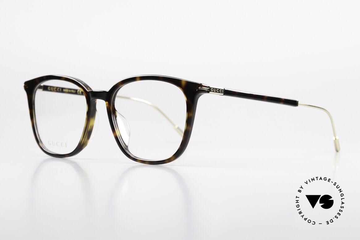 Gucci GG1276OK Azetat Und Metall-Brille, stilvolle Damenbrille und Herrenbrille zugleich, Passend für Herren und Damen