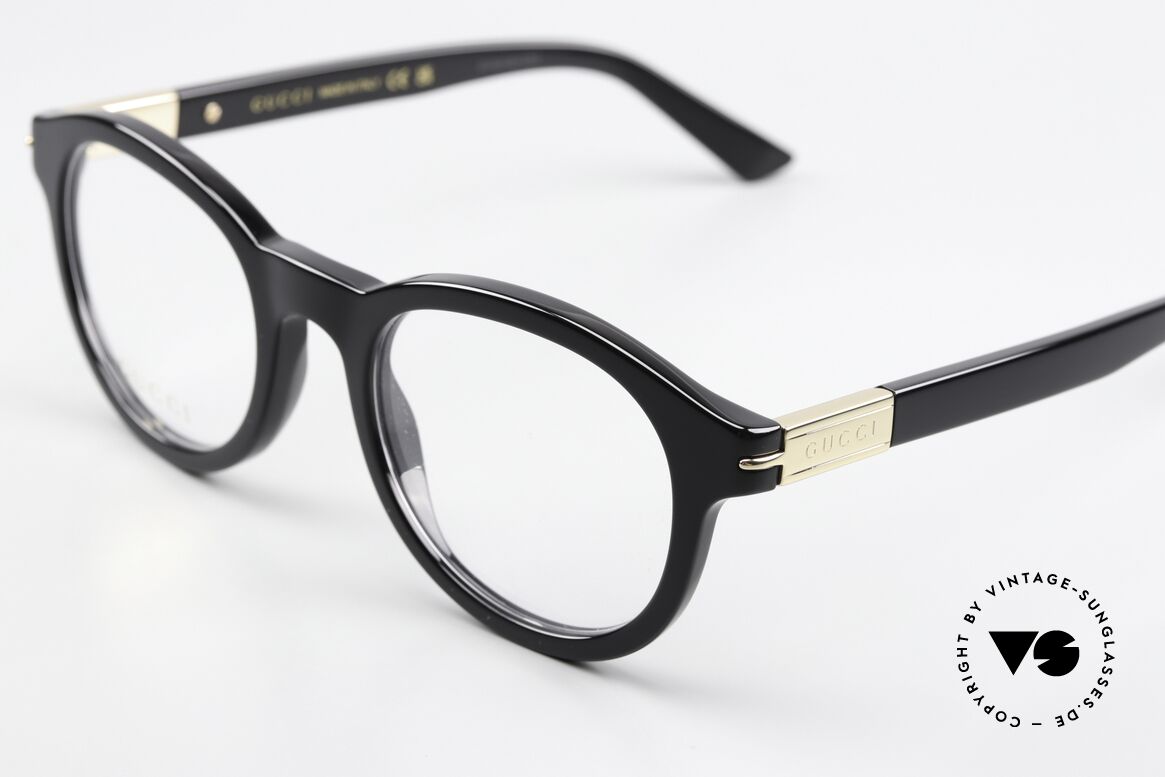 Gucci GG1503O Azetat Und Goldenes Logo, zeitloser Brillenrahmen, made in Italy Qualität, Passend für Herren und Damen