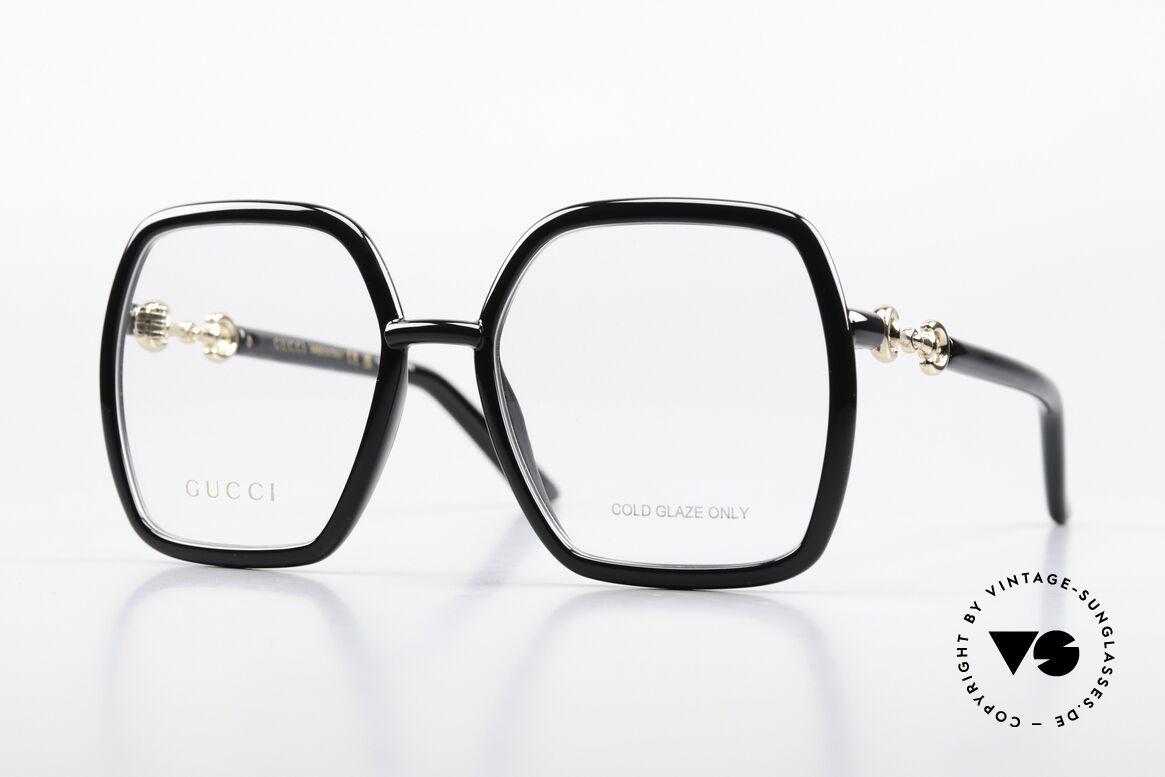 Gucci GG0890O Hingucker Damenbrille, Gucci Brille GG0890O, Größe 55-19, 140, c. 001, Passend für Damen