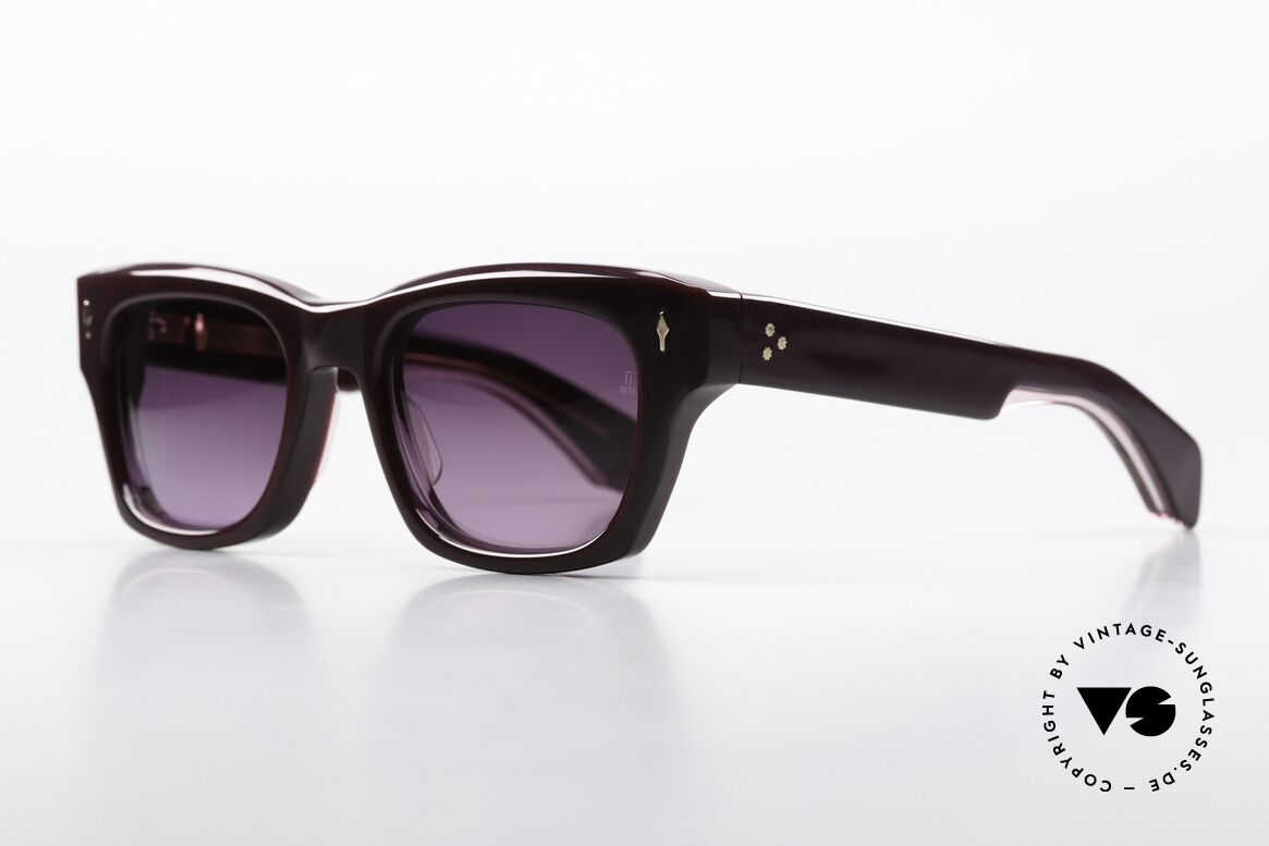 Jacques Marie Mage Dealan Aubergine Rahmenfarbe, Aubergine, Sonnengläser mit 100% UV Schutz, 53/22, Passend für Herren