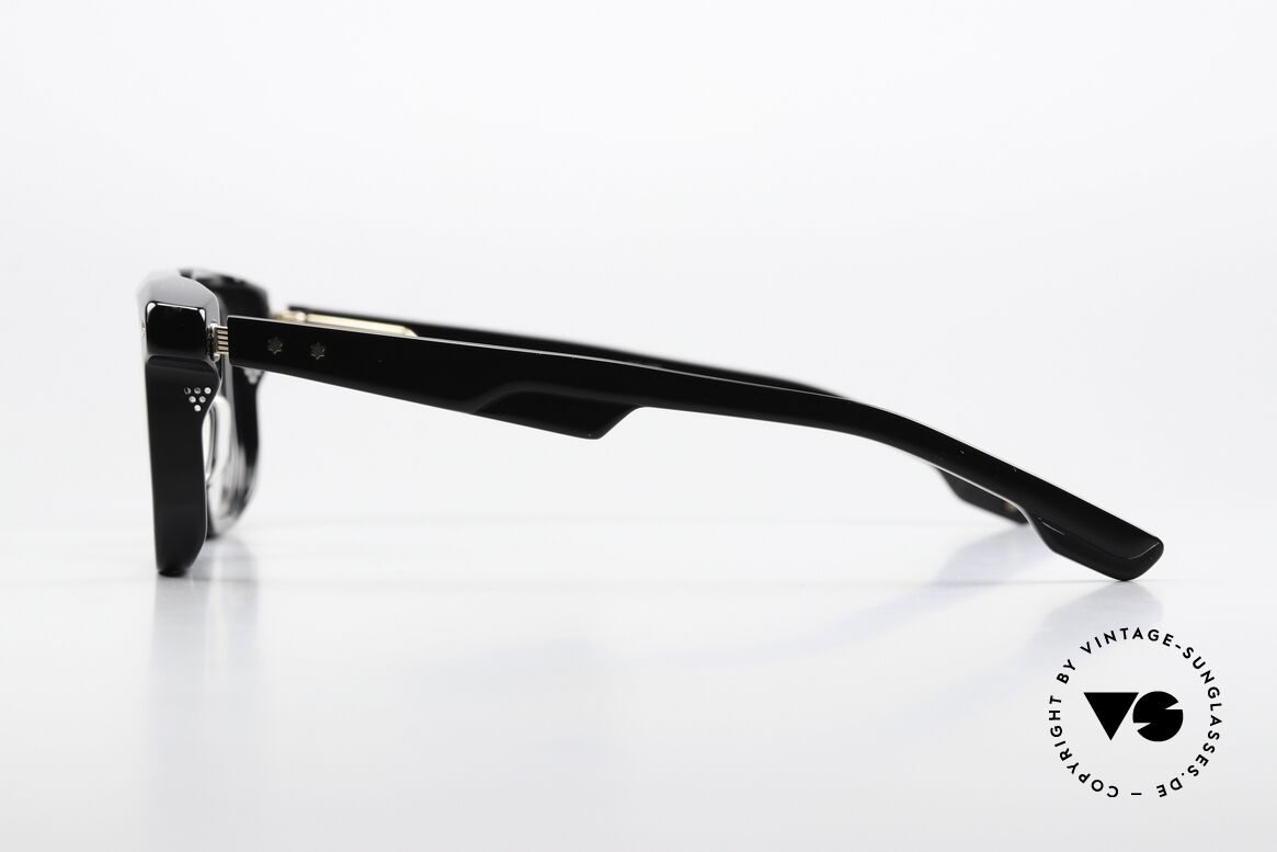 Jacques Marie Mage Saburo Designerbrille Eckig Schwarz, das ist Brillenhandwerk in einer anderen Dimension!, Passend für Herren